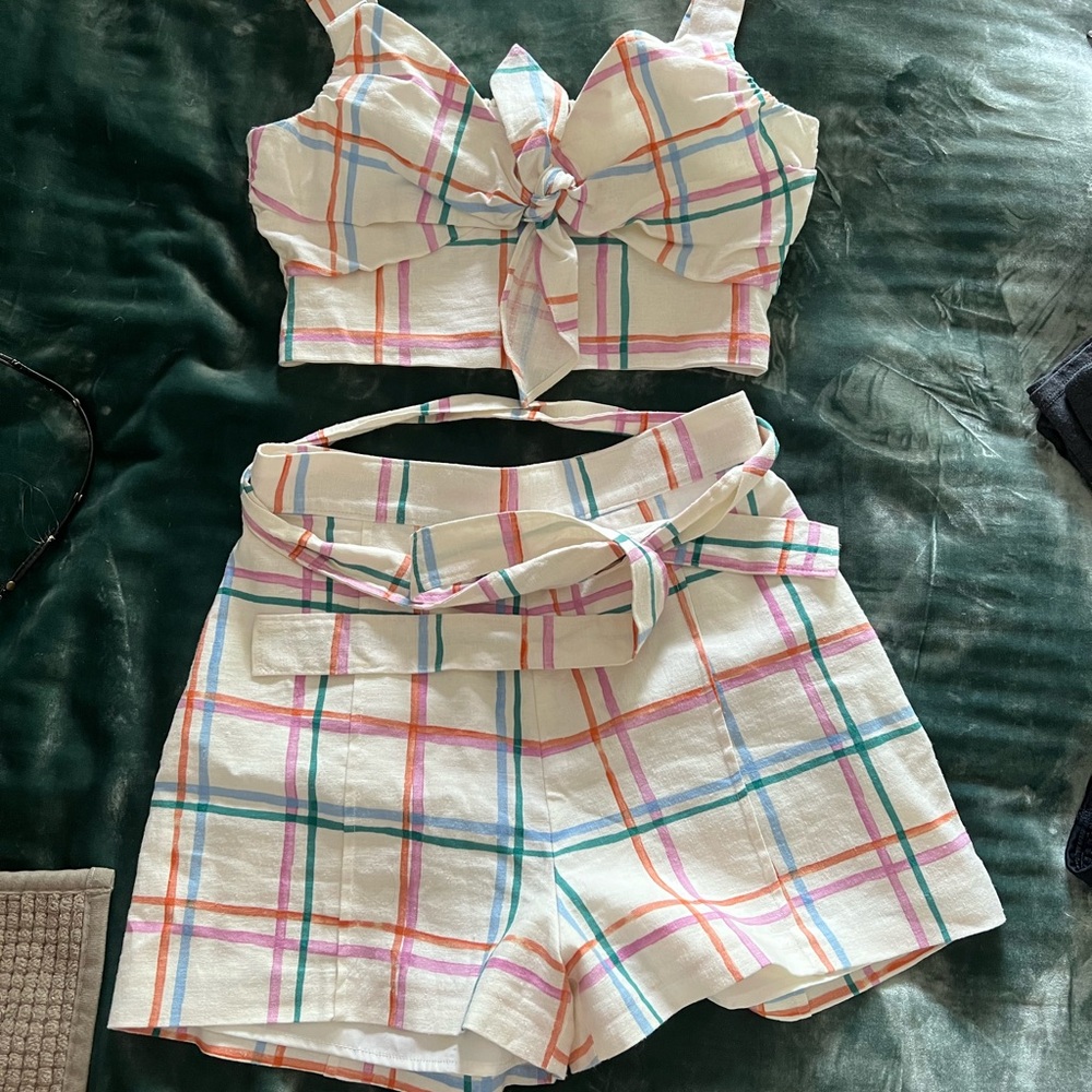 Linen Summer Shorts Set - Picture 6 of 6